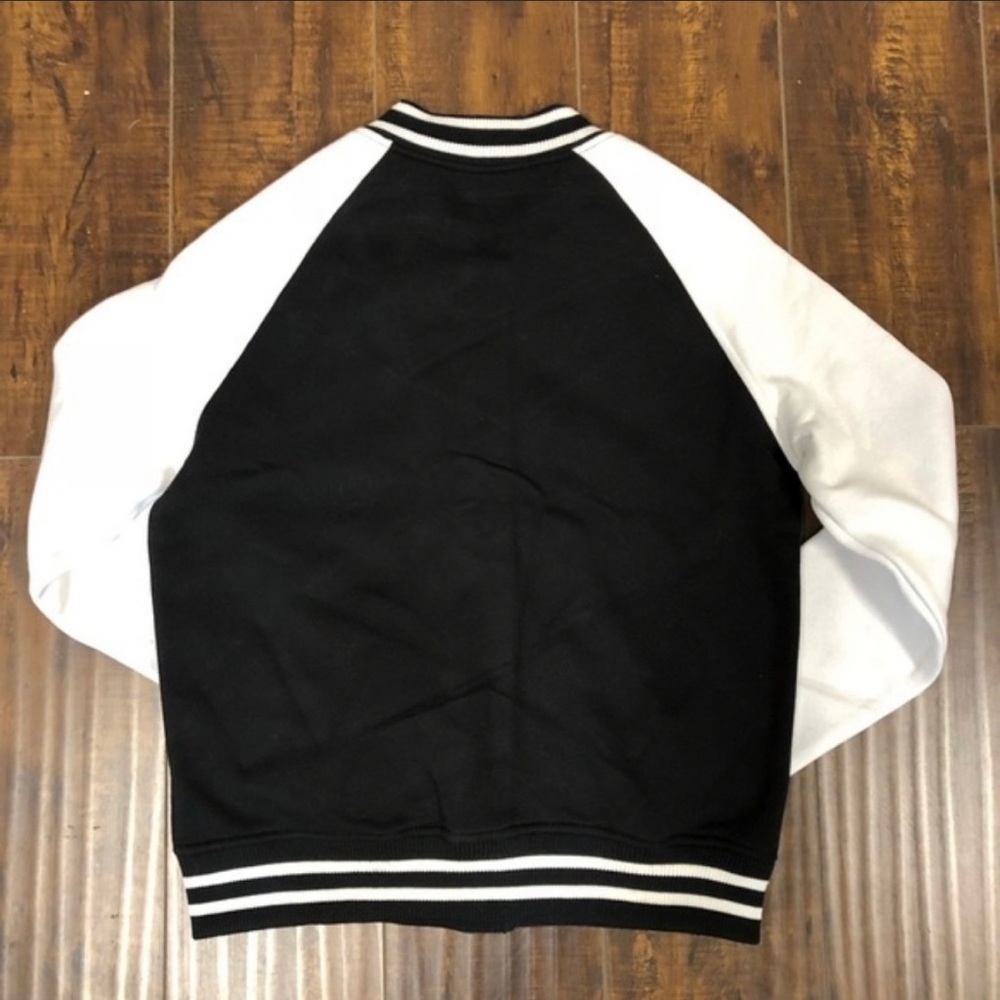 😎 Black & White Letterman Jacket 😎 - Picture 3 of 3
